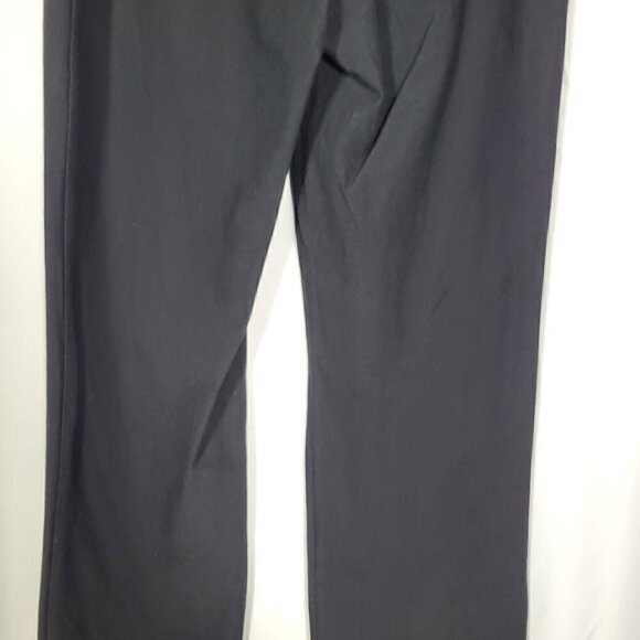 Women's Eileen Fisher Black Pull On Straight Leg Crepe Stretch Pants Size S - Picture 5 of 11